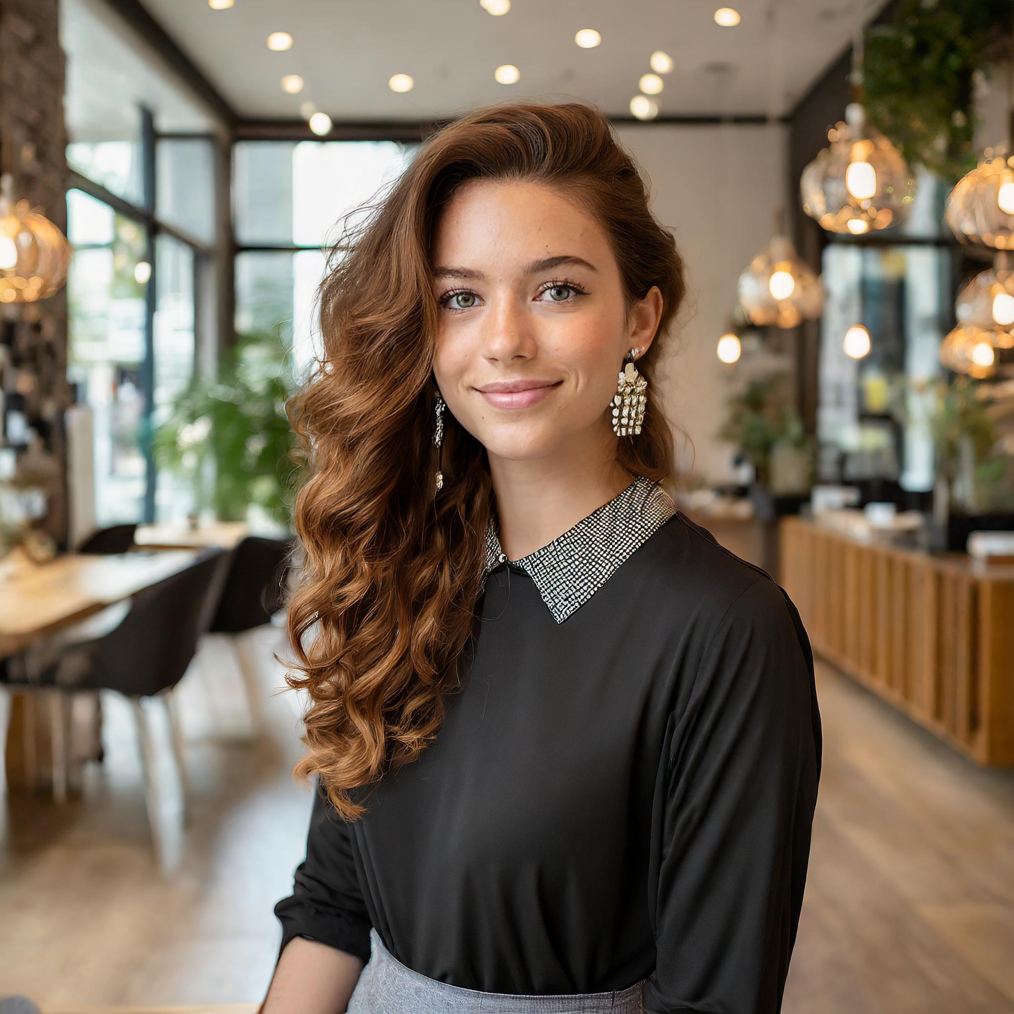 glückliche Person, positive Atmosphäre